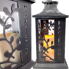   Lampion LED Decorativ pentru Morminte, Sigur și Ecologic, cu Lumină Caldă