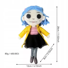    Coraline Squid Plush Papusa Umpluta Jucarie Desene Animat Figura Perna Moale Cute Colle
