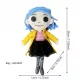  Coraline Squid Plush Papusa Umpluta Jucarie Desene Animat Figura Perna Moale Cute Colle