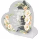 Statuetă Memorială Personalizabilă pentru Mormânt cu Inimă și Frunze