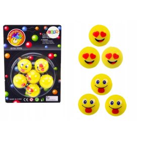  Set bile de cauciuc Emoji galbene 6 buc