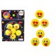  Set bile de cauciuc Emoji galbene 6 buc