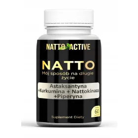   Supliment Alimentar cu Natto, Astaxantină, Curcumină și Piperină - 60 de Capsule
