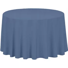   Față de masă rotundă elegantă de 320 cm, culoare albastru rece