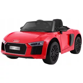    Audi R8 Spyder Red Paint Pilot EVA Free Start alimentat cu baterie