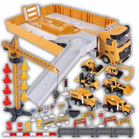    MAȘINĂ MARE CAMION REMORCĂTOR ARCOURI CONSTRUCȚIE AUTOVEHICULE ȘANTIER DE CONSTRUCȚIE MACARA