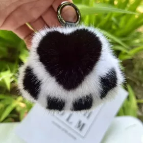    Femei New Cat Claw Faux Fur Breloc Breloc Moda Pluș Laba Ursului Cheie Mașină