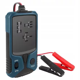    Tester electronic de relee auto 12V pentru verificarea bateriilor auto Compact black