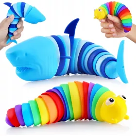    Jucării Fidget Slug, Jucărie senzorială Fidget pentru copii, Jucărie pentru ameliorarea stresului