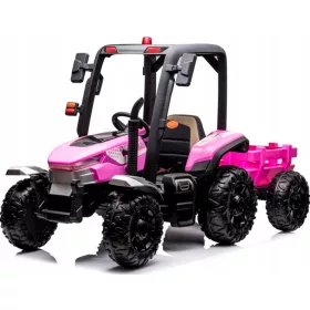  TRACTOR CU REMORCĂ 24V PUTERE BATERIE 400W TELECOMANDA