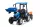  MEGA Tractor alimentat cu baterii pentru copii cu remorca D68 Albastru 24V