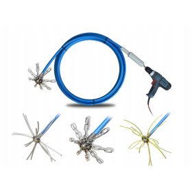    set FOARTE PUTERNIC de perie pentru curățarea coșului de fum TURBOSPINNER 3m FULL SHAFT