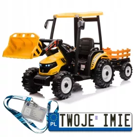    MEGA TRACTOR D68 VEHICUL CU REMORCA 2X200W BLUETOOTH PIELE ECO