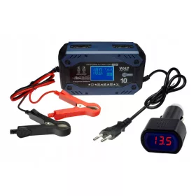    Redresor automat, regenerare in 9 trepte, desulfurare, LCD 12/24V 10A