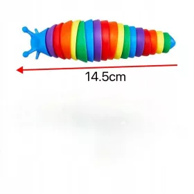    Jucărie de decompresie Fidget Slug 18cm Cute Caterpillar Shape Decompresor Offi
