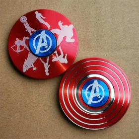   Forma rotundă Captain Spinner Spinner din aliaj de aluminiu Jucărie de decompresie Spinne