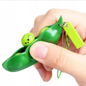    Fidget Toys Decompresie Edamame Toys Squishy Squeeze Mazăre Fasole Breloc