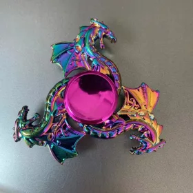    1 bucăți din aliaj degete spinner giroscop colorat decompresie birou pentru adulți