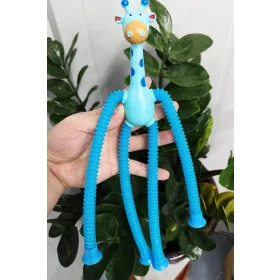    Nou Desene Animat Girafa Led Magic Senzorial Stretch Plastic Suction Pop Tu