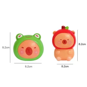    1 bucăți pălărie capibara jucărie din silicon de stoarcere cu desene animate drăguțe rebound lent Decompre