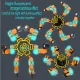 1 buc/lot Fidget Spinner Luminous Deformation Decompression Luminous Gyro