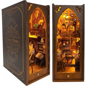    Book Nook DIY Dollhouse Booknook Kit Book Nook Lumină LED în miniatură