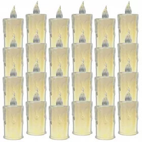   Set de 24 Încărcături Electrice pentru Lumânări Comemorative cu LED