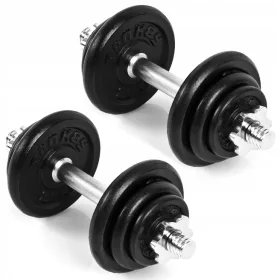  Haltere reglabile Spokey chrome 21 kg