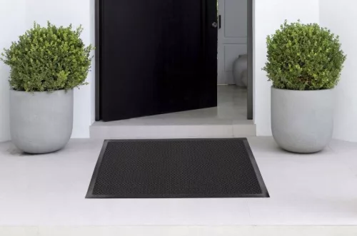 Covoraș de intrare negru-gri ELSIMONE CARPET 3D 80 × 120 cm
