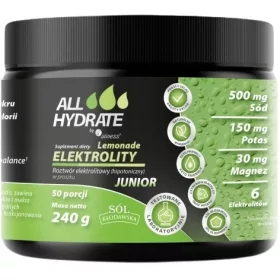   Electrolyte ALLHydrate Junior Lămâiță - 50 de porții a câte 240g, Minerale Esențiale