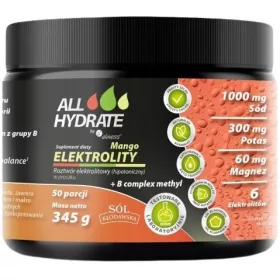   Supliment Aliness Elektrolity Mango + Complex B Methyl pentru Hidratare și Energie, 345g