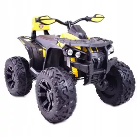    BIG QUAD CU BATERIE POWER HERO - 4 MOTORE, ROȚI MOALE/QLS3288