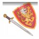  set de scut și sabie cavaler