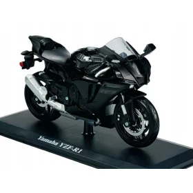    MAISTO YAMAHA YZF-R1 NEGRU 1:12 + SUPPORT MOTOCICLETA MODEL NOU 32723