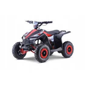    Quad HIPERFECT alimentat cu baterie roșu 35 km/h + motor fără perii de 1000 W