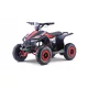  Quad HIPERFECT alimentat cu baterie roșu 35 km/h + motor fără perii de 1000 W