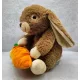  Frumos iepuraș RABBIT cu un morcov mare 28cm B
