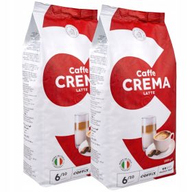  CAFFE CREMA LATTE cafea boabe 1kg x2 spuma delicata COFFIX