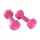  2x gantere de exercițiu Echipament de antrenament anti-alunecare Multifuncțional Home Pink