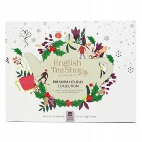    Set cadou de Craciun English Tea Shop, alb, BIO, in cutie de hartie, 48 pungi