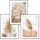 Set de 3 postere boho KMBpress #12 iarbă 50 × 70 cm