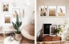Set de 3 postere boho KMBpress #14 iarbă uscată 50 × 70 cm