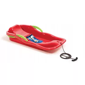    SANIE PLASTIC CU FRÂNE RACE S RED Tobogan de bob la coborâre
