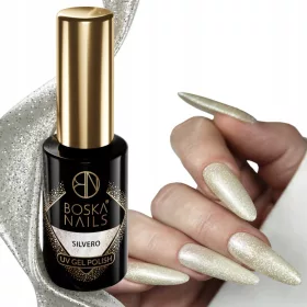    Boska Nails 491 Silvero Hybrid Lac 6ml Silver Lac Holografic