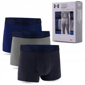    BOXERI BĂRBAȚI CHILOȚI SPORTIV UNDER ARMOUR BUMBAC CONFORT 3" 1383891-410