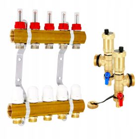    DISTRIBUTOR DE INCALZIRE IN PARDOSEALA, 5 CIRCUITE, aerisire automata