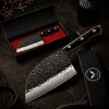 Topor de bucătărie TASAI T-09 cu lamă de 17 cm și tocul său