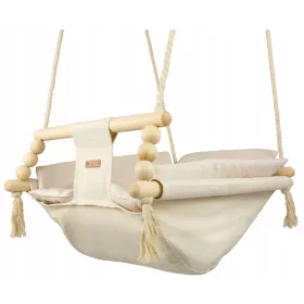    Şezlong, balansoar, hamac, hamac, leagăn, leagăn cu pătură (ecru/bej)