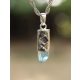  PENDANT ARGINT CU AQUA AURA ORIGINAL CU RUNA INGWAZ.