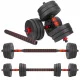  Haltere 2x10kg, bituminoase, reglabile CU CONECTOR, set bare barbell 20kg